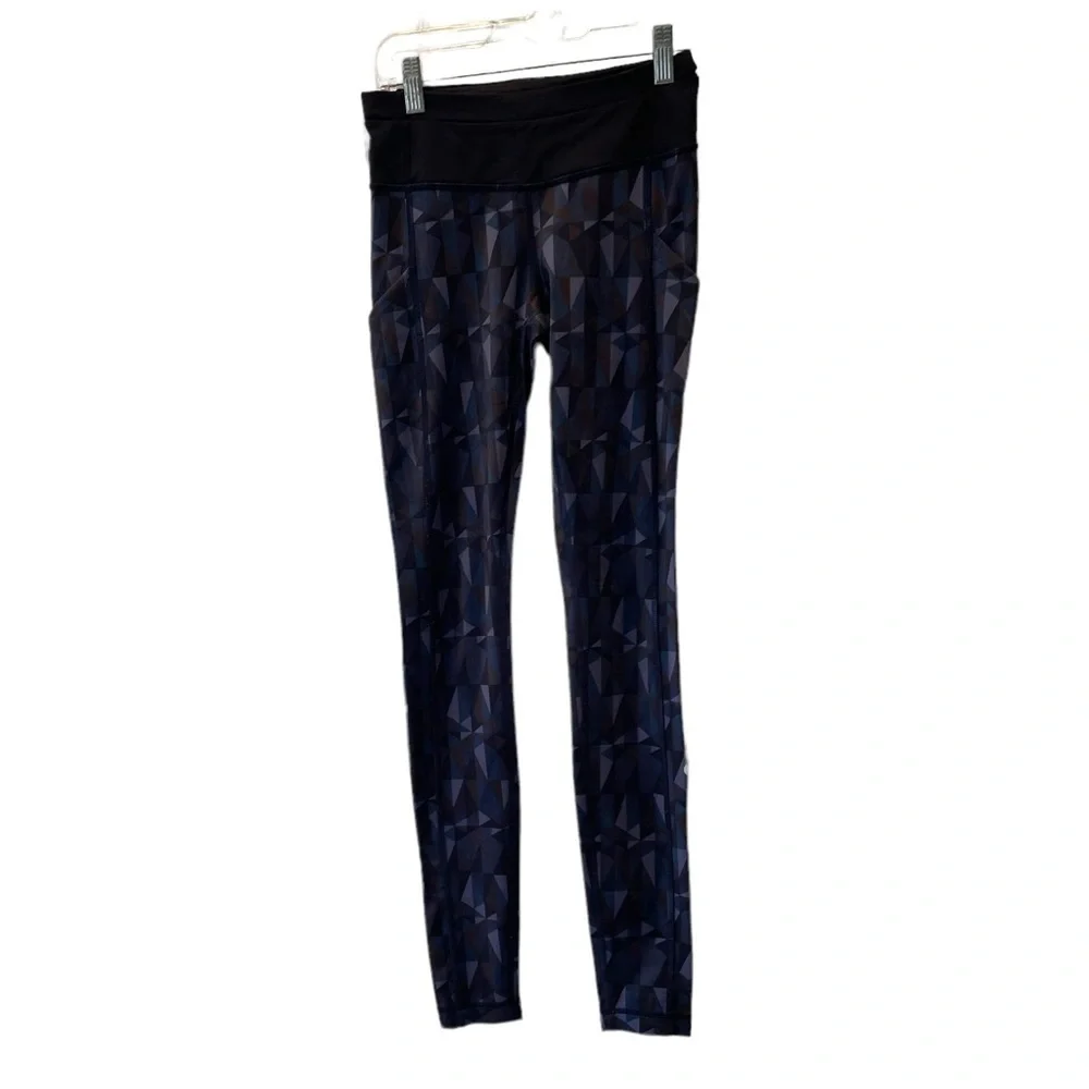 Lululemon Speed Tight II Stained Glass Love‎ Nightfall Black size 2